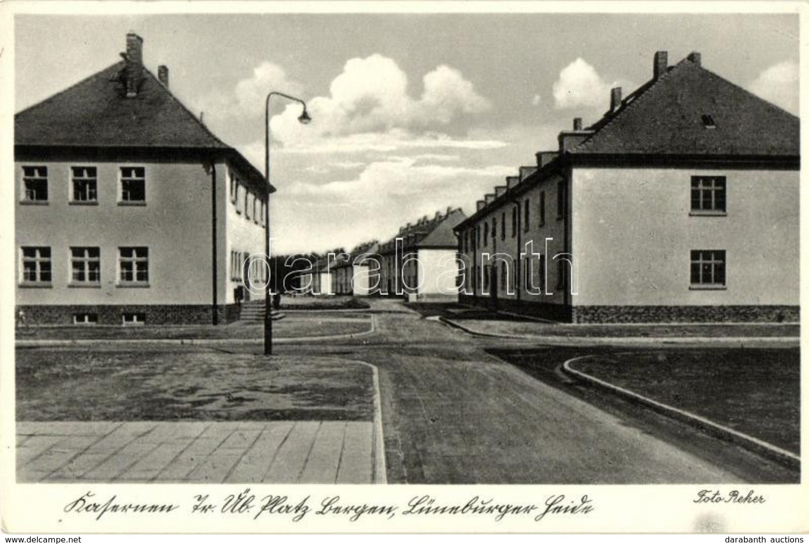 ** T2 Lüneburger Heide, Truppenübungsplatz Bergen, Kasernen  / German Military Barracks, Street - Non Classificati