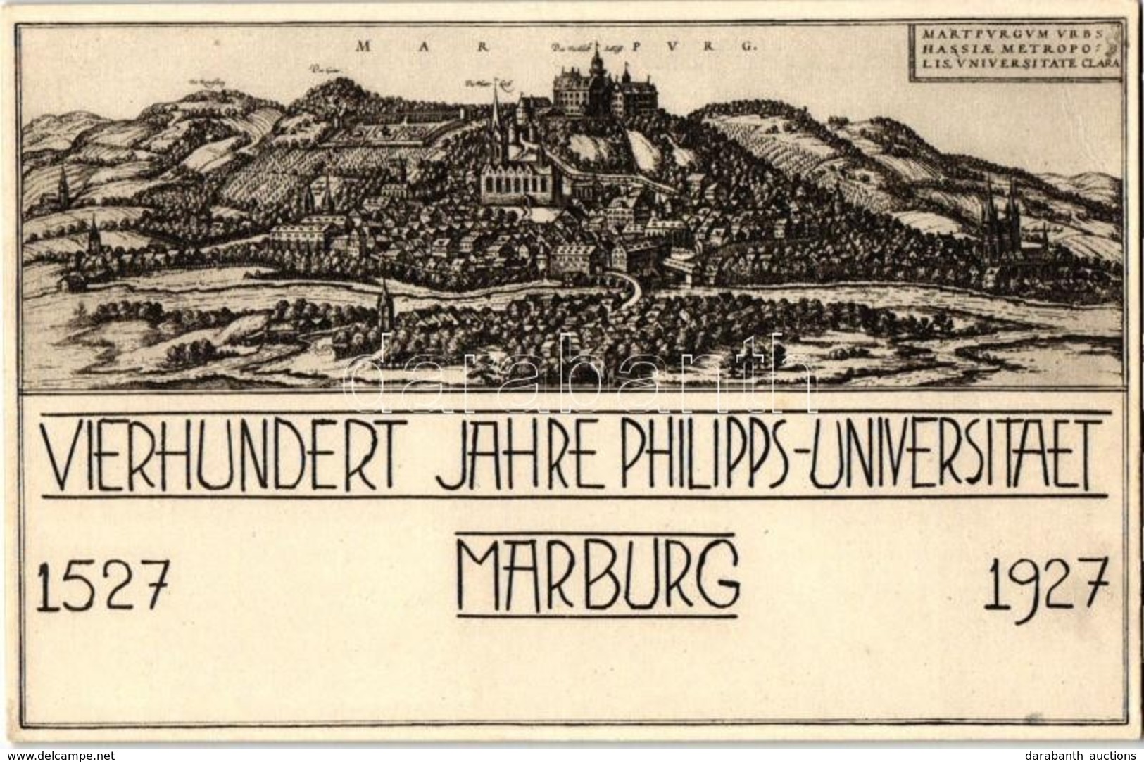 ** T2 Marburg, Vierhundert Jahre Philipps-Universitaet / 400 Years Anniversary Of The School  (non PC) - Non Classificati