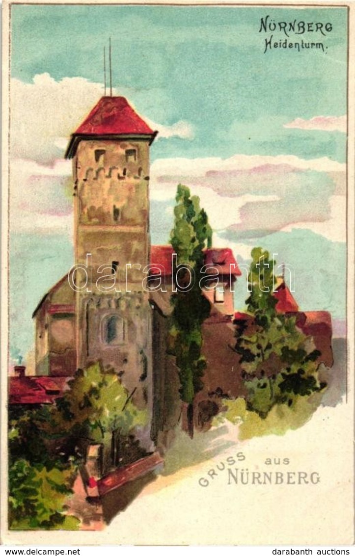 ** T2 Nürnberg, 'Heidenturm' / Tower, Litho - Unclassified