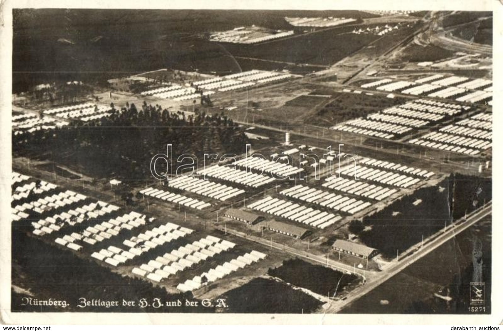 T2/T3 Nürnberg, Zeltlager Der HJ Und Der SA / Tent Camp + '1943 München, Tade Der Briefmarke' (EK) - Non Classificati