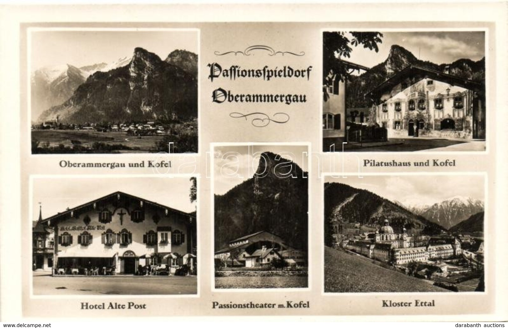 ** T1 Oberammergau, Passionspieldorf, Kofel, Pilatushaus, Hotel Alte Post - Unclassified