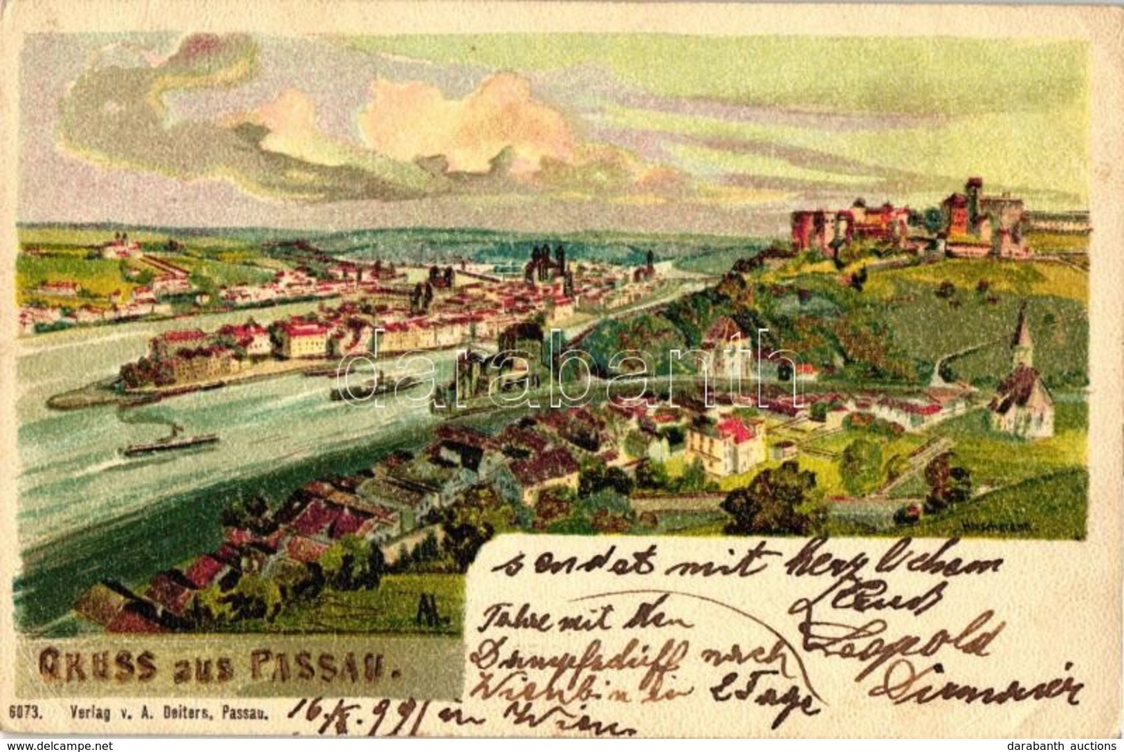 T2/T3 1899 Passau, Litho S: Hirschmann (EK) - Non Classificati