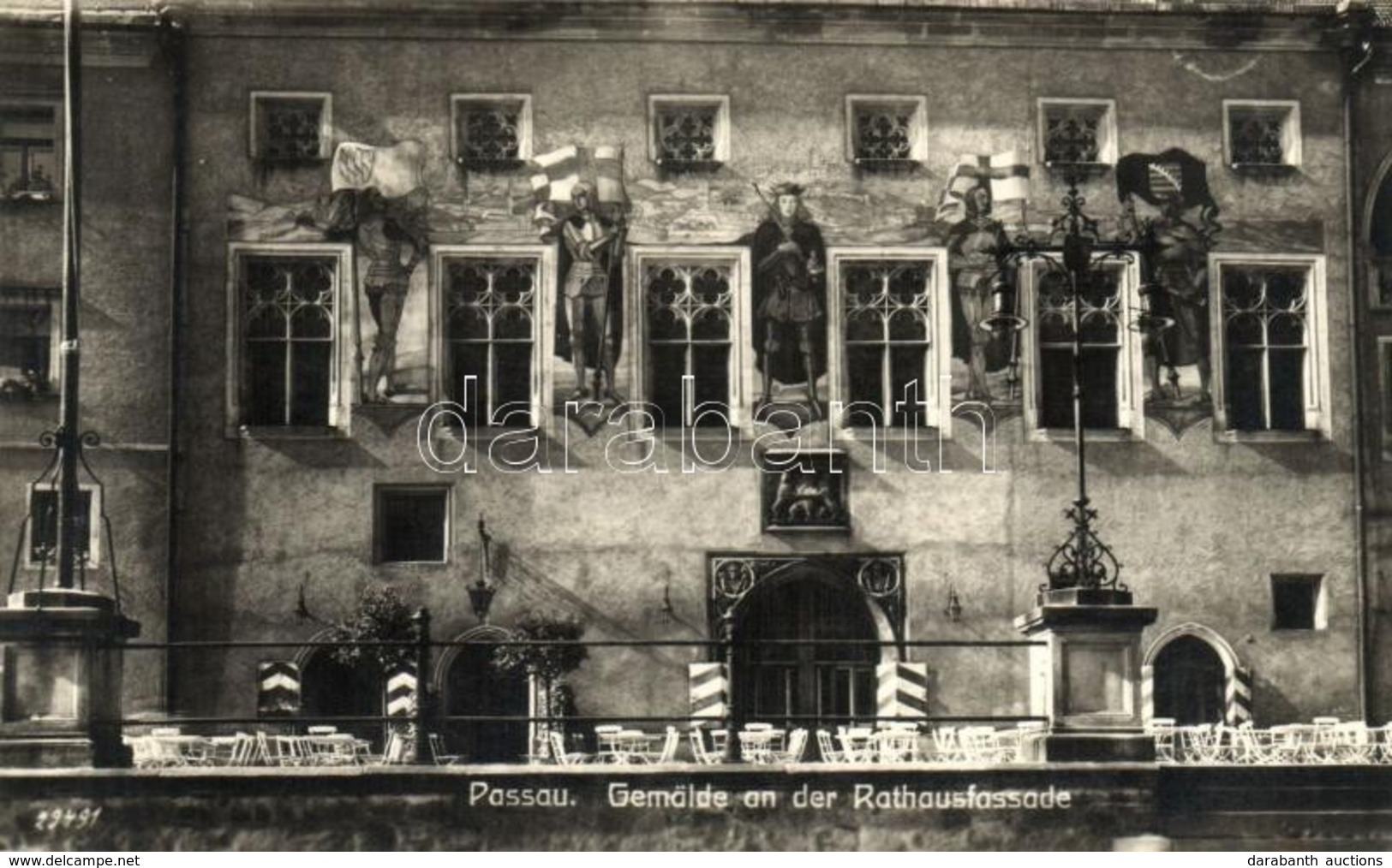 ** T1 Passau, Gemalde An Der Rathausfassade / Paintings On The Town Hall Facade - Unclassified