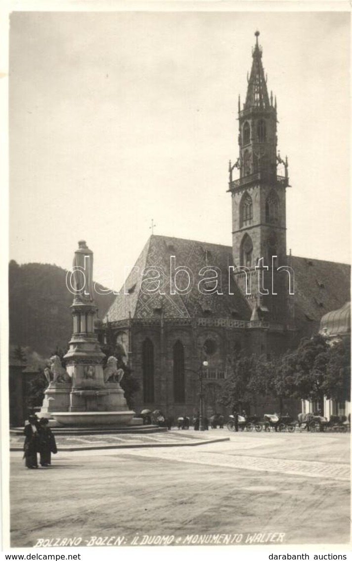 * T2 Bolzano, Bozen (Tirol); Il Duomo E Monumento Walter / Dome Church And The Watler Statue, Photo - Non Classificati