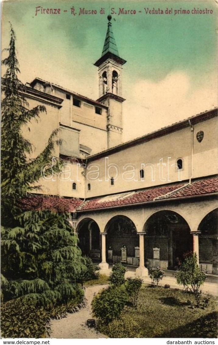 ** T2/T3 Firenze, Florence; 'R. Museo Di S. Marco - Veduta Del Primo Chiostro' / San Marco Monastery, Courtyard Interior - Ohne Zuordnung