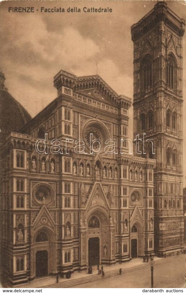 ** T2/T3 Firenze, Florence; Facciata Della Cattedrale / Facade Of The Cathedral (EK) - Ohne Zuordnung