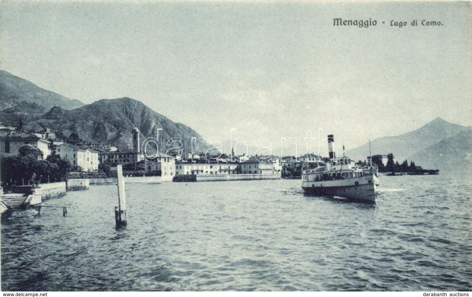 ** T1/T2 Menaggio, Lago Di Como, Steamship - Unclassified