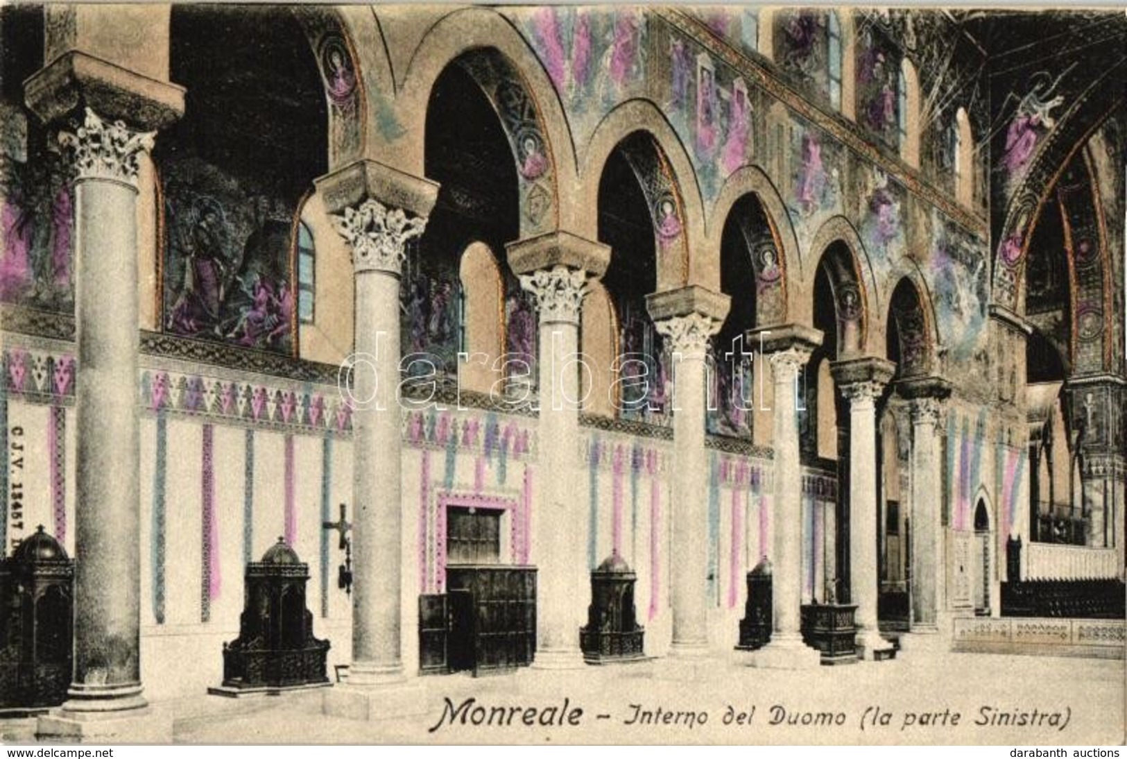 ** T2 Monreale, 'Interno Del Duomo - La Parte Sinistra' / Church Interior, Left Side - Unclassified