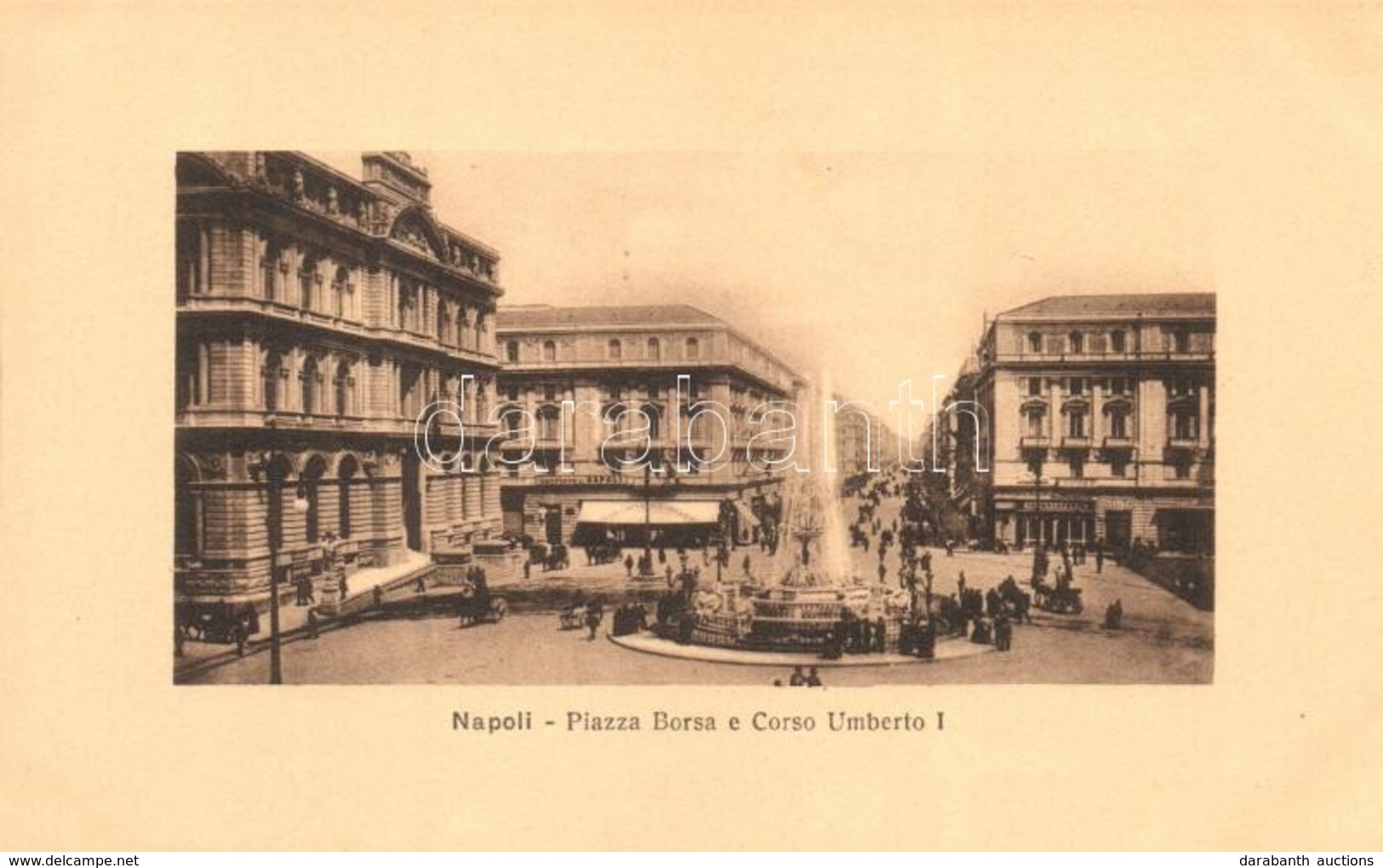 ** T1 Naples, Napoli; Piazza Borsa, Corso Umberto I / Square - Unclassified