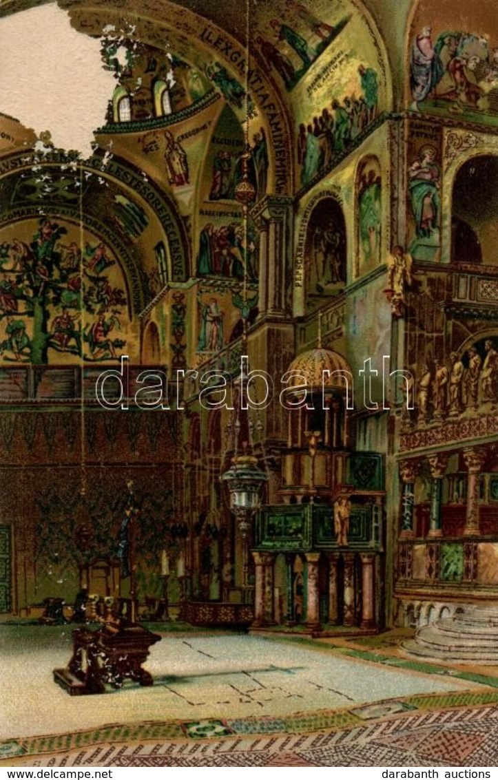 ** T3 Venice, Venezia; Basilica Di S. Marco, Interior, A. Scrocchi 3. Litho (surface Damage) - Unclassified