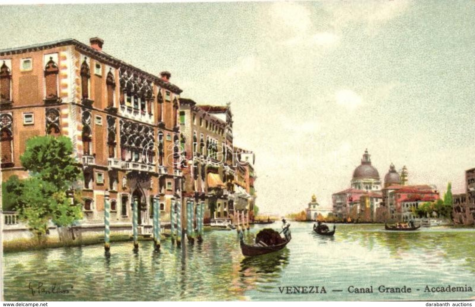 ** T1/T2 Venice, Venezia; Canal Grande, Academy, Litho, Artist Signed - Unclassified