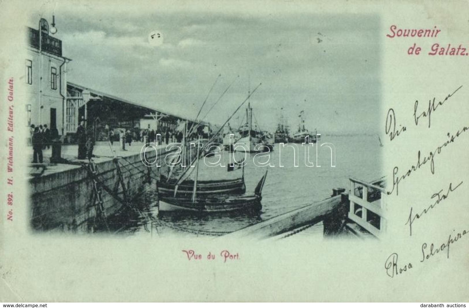 T2/T3 1899 Galati, Galatz; Port, Boats (EK) - Ohne Zuordnung