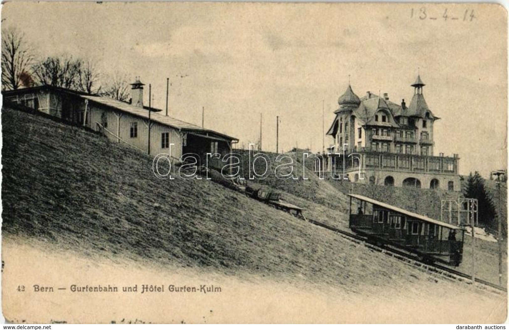 T2/T3 Bern, Gurtenbahn Un Hotel Gurten-Kulm / Funicular, Hotel (EK) - Ohne Zuordnung