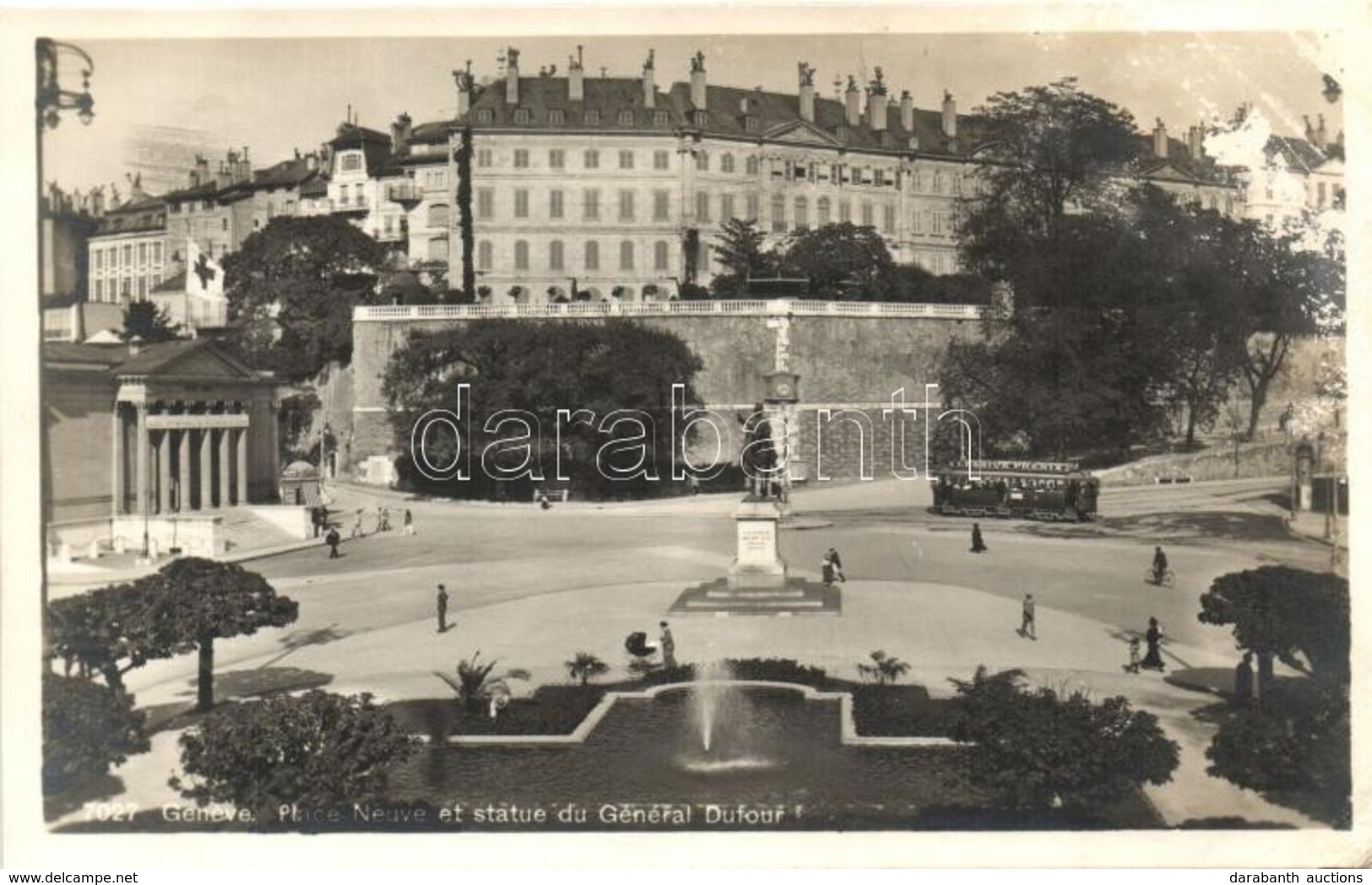 ** T2/T3 Geneve, Place Neuve, Statue Du General Dufour, Tram (EK) - Unclassified
