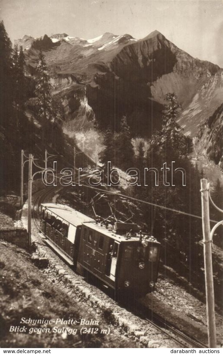 ** T1/T2 Schynige Platte Bahn, Blick Gegen Sulegg / Mountain, Train - Unclassified