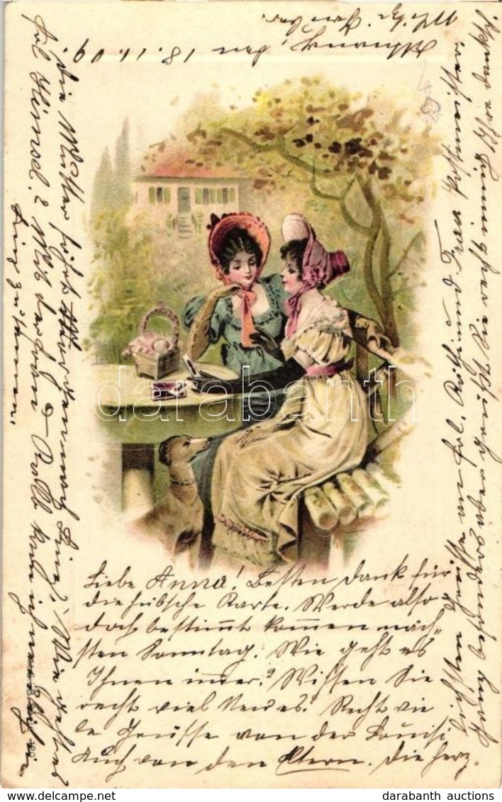 T2 Ladies Playing Cards, Emb. Litho - Ohne Zuordnung