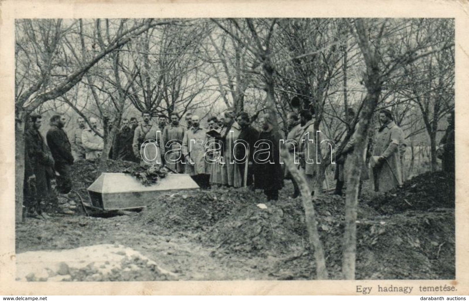 * T3 Egy Hadnagy Temetése / WWI K.u.K. Military, Funeral Of A Lieutenant (non PC) (r) - Non Classificati