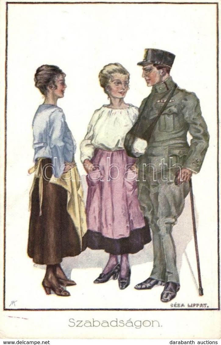 T2/T3 'Szabadságon' / Injured Soldier On Leave, PGWI No. 151, S:Lippay Géza (EK) - Non Classificati