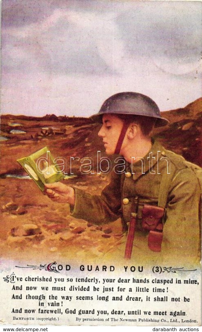 T2 God Guard You. British Soldier, Romantic Postcard - Non Classificati