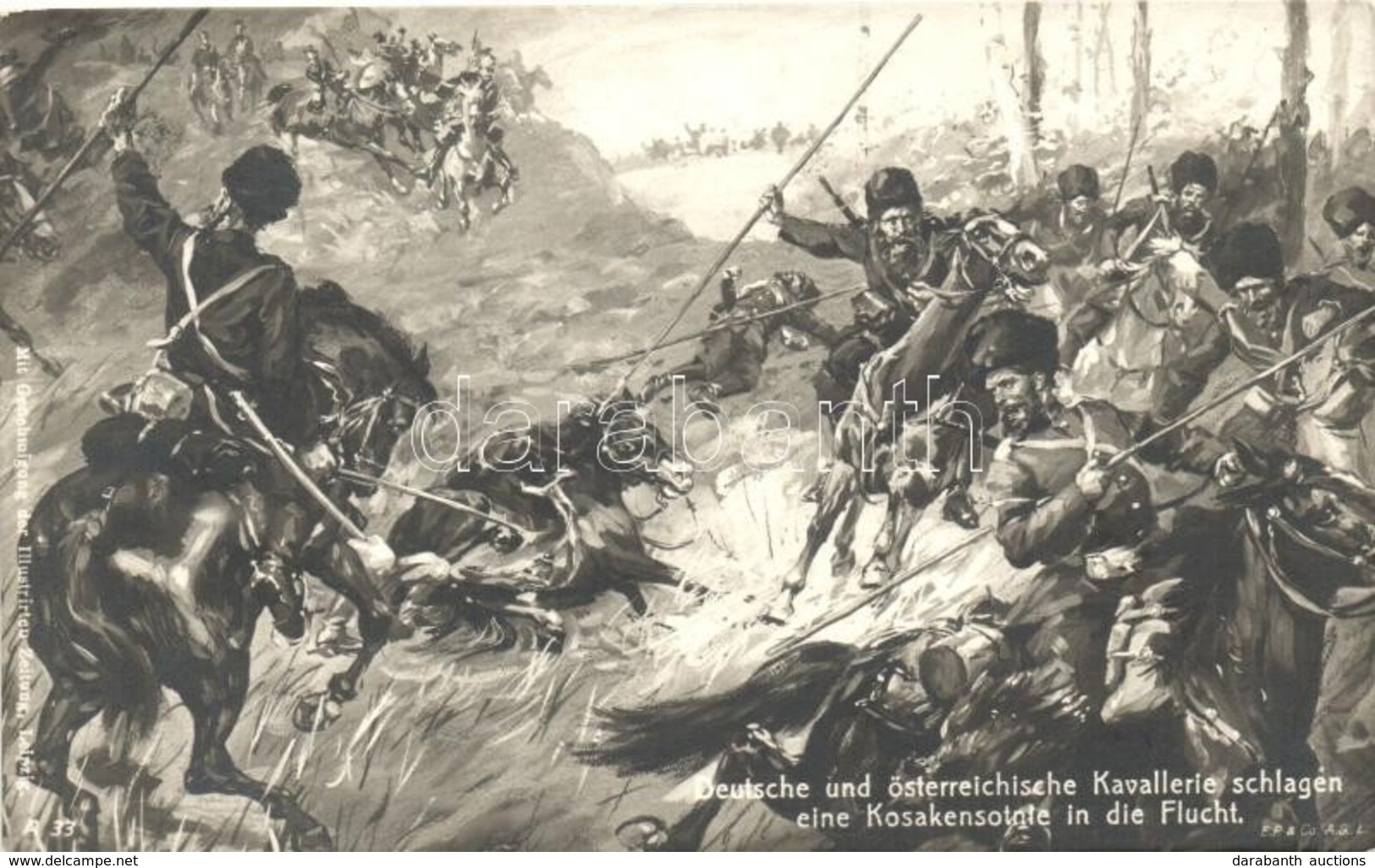 ** T1/T2 German And Austrian Cavalry Against Cossacks, Battle - Unclassified