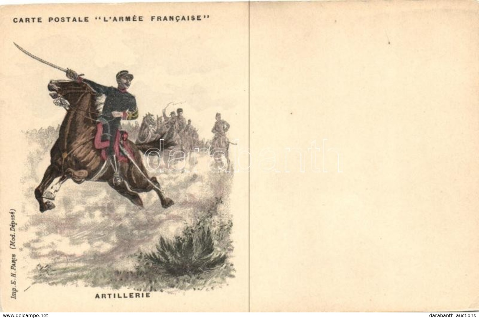 * T2 Carte Postale L'Armée Francaise,  Artillerie / French Artilleryman - Non Classificati