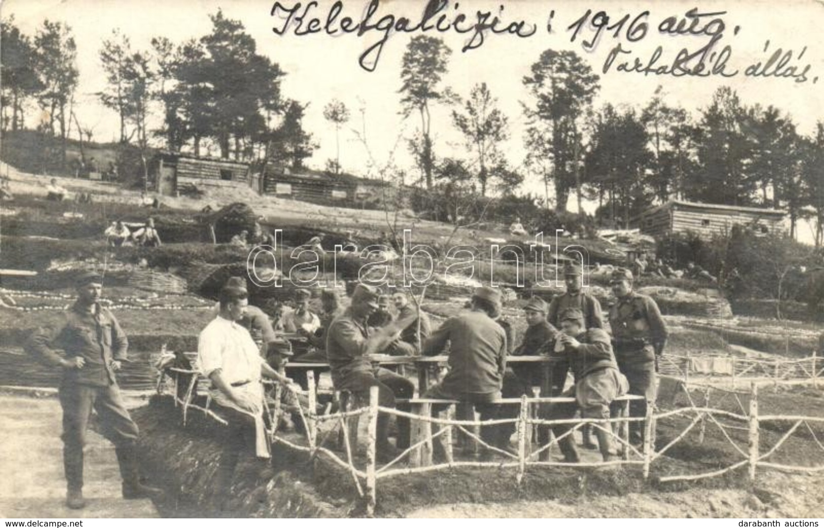 * T2 1916 Kelet Galícia, Tartalék állás / WWI K.u.K. Military Reserve Position In East-Galicia. Photo - Unclassified