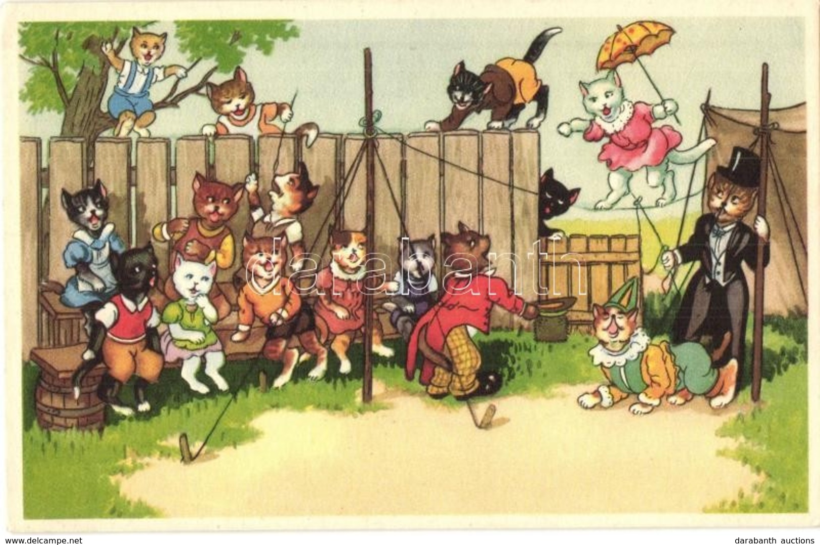 ** T2 Cat Circus. Kunstverlag Adolf Korsch Jun. 53735/8. - Sin Clasificación