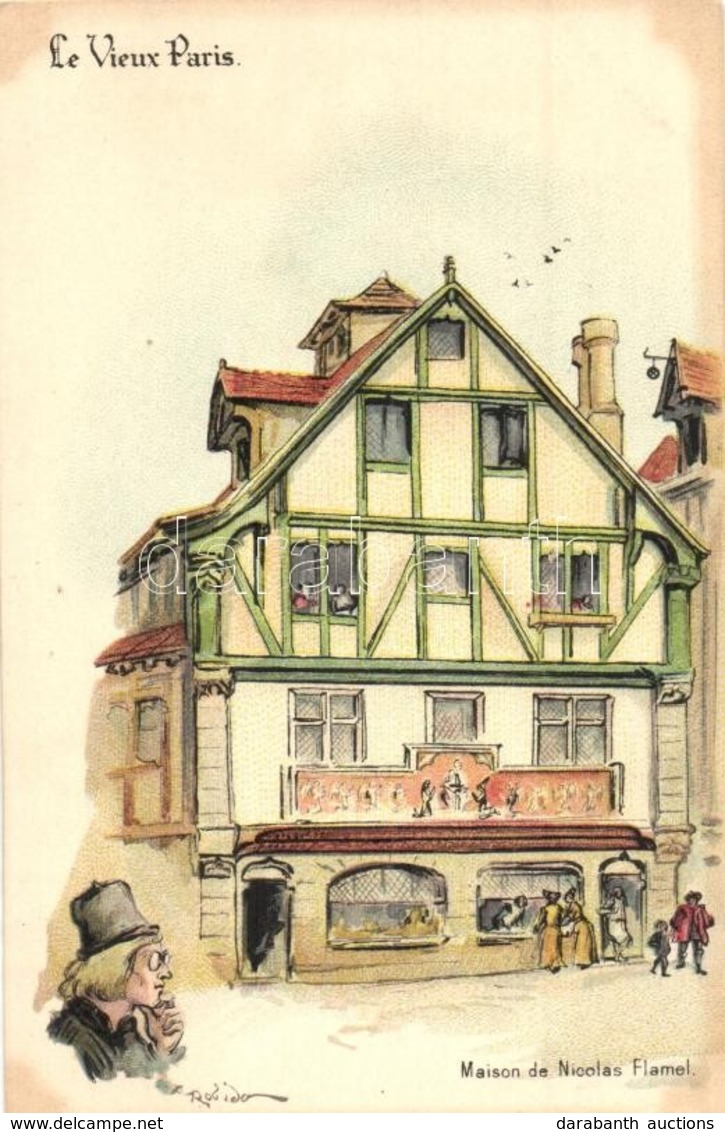 ** T2 Le Vieux Paris, Maison De Nicolas Flamel. Litho S: A. Robida - Non Classés