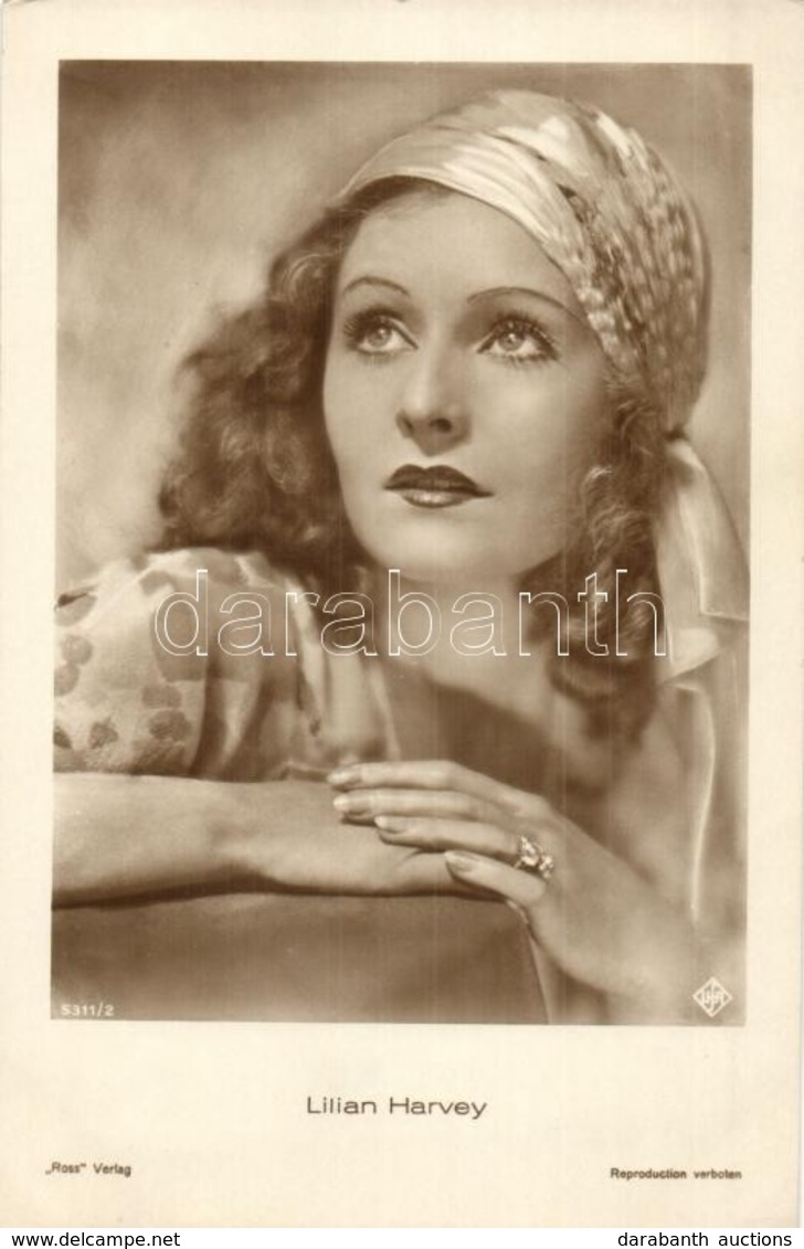 ** T2/T3 Lilian Harvey, Anglo-German Actress And Singer. Ross Verlag 5311/2. (ragasztónyom / Glue Marks) - Non Classificati