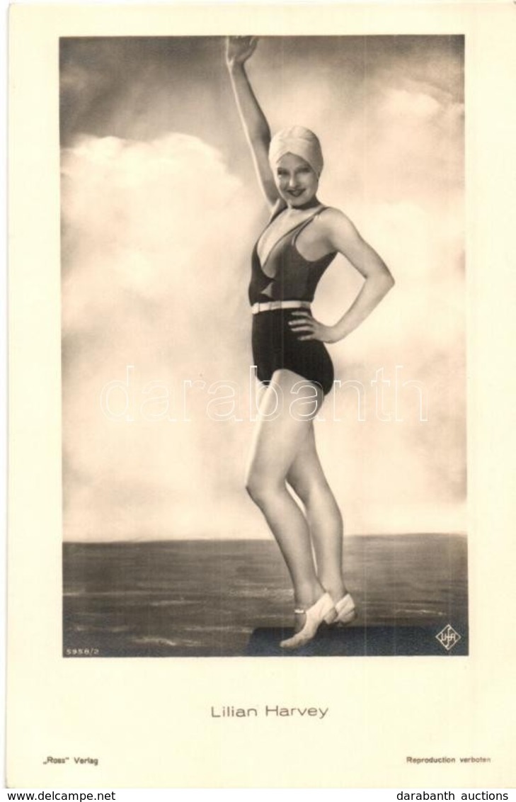 ** T1 Lilian Harvey, Anglo-German Actress And Singer, In Swimsuit. Ross Verlag 5958/2. - Ohne Zuordnung