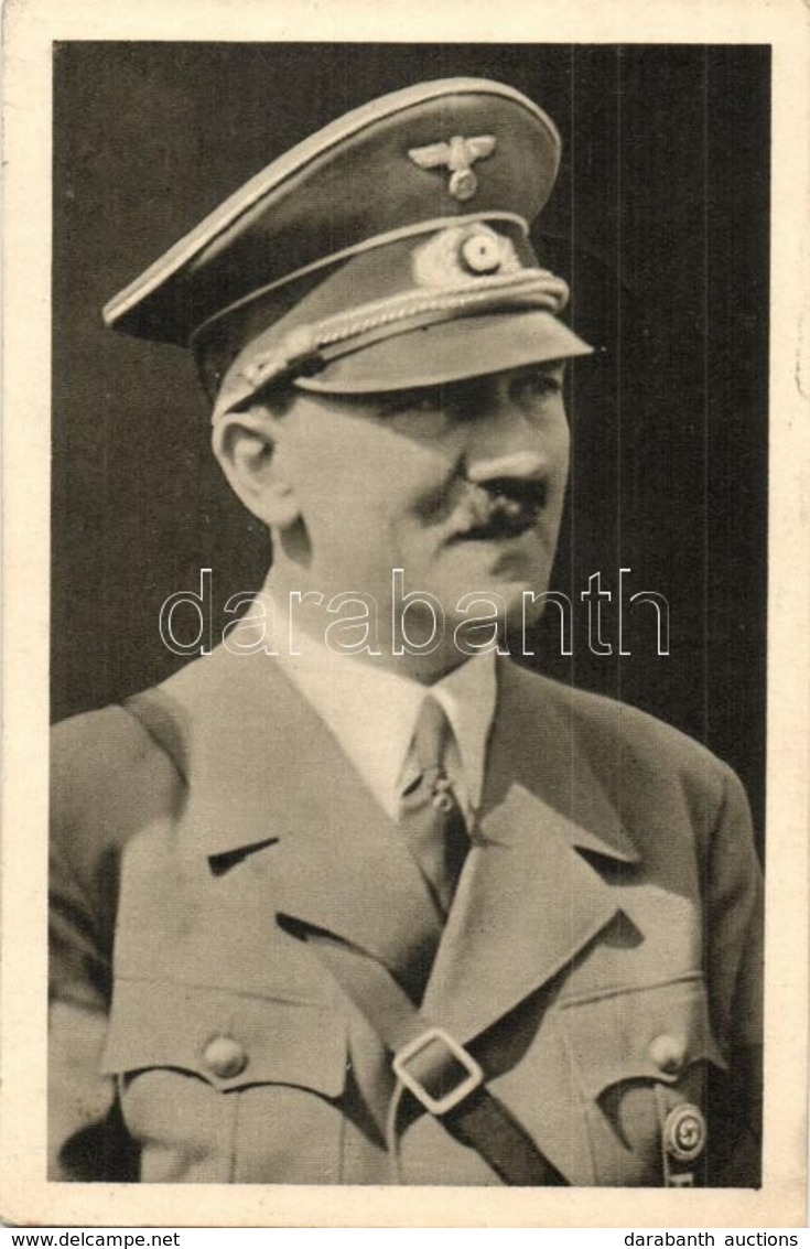 * T2/T3 Adolf Hitler, Leader Of The NSDAP, German Nazi Party + 1939 Návsteva Vudce A Risského Kanclére 15. A 16. Brezna  - Non Classés