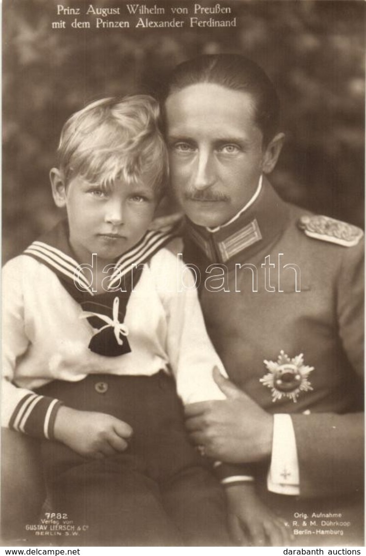 * T1/T2 Prinz August Wilhelm Von Preussen, Prinz Alexander Ferdinand / Prince August Wilhelm Of Prussia, Prince Alexande - Ohne Zuordnung