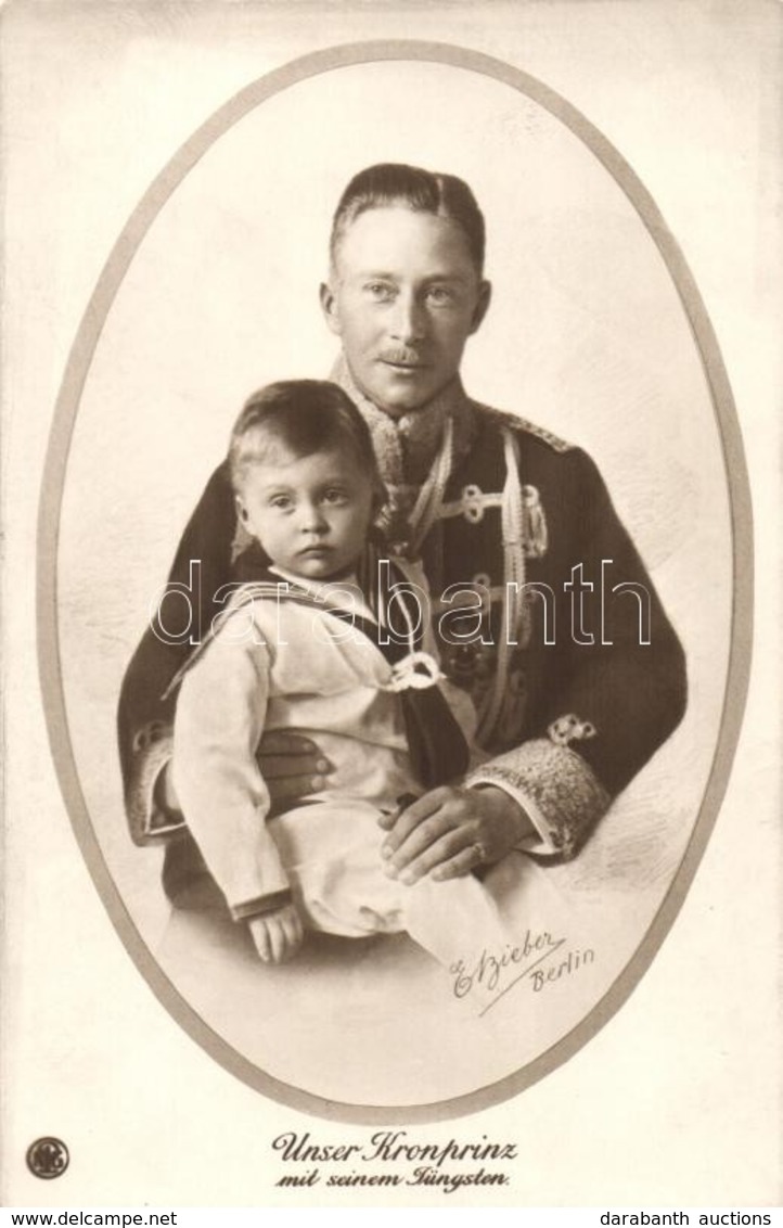 * T2 Unser Kronprinz Mit Seinem Küngsten / William, German Crown Prince With His Son, E. Bieber - Non Classés