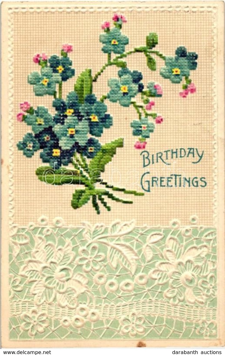 T2 Birthdy, Embroidery Style Emb. Litho - Non Classificati