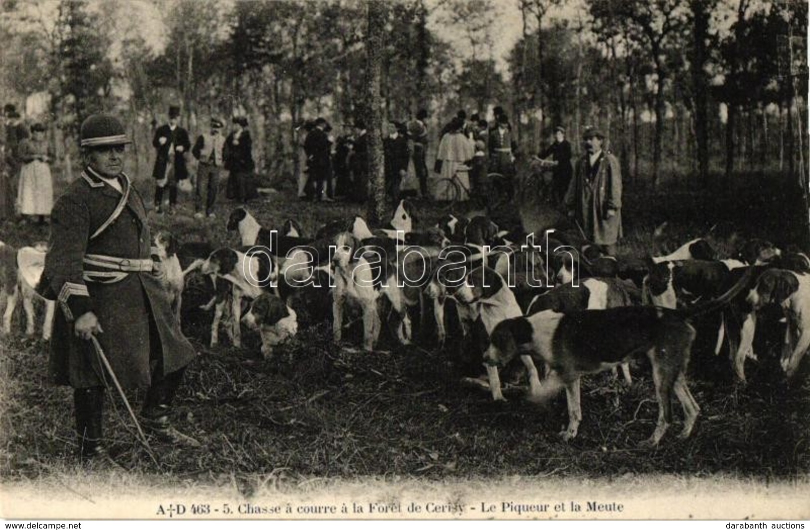 ** T1/T2 'Chasse A Courre A La Foret De Cerisy - Le Piqueur Et La Meute' / Hunting Dogs In Cerisy Forest, Hunters And Do - Non Classés