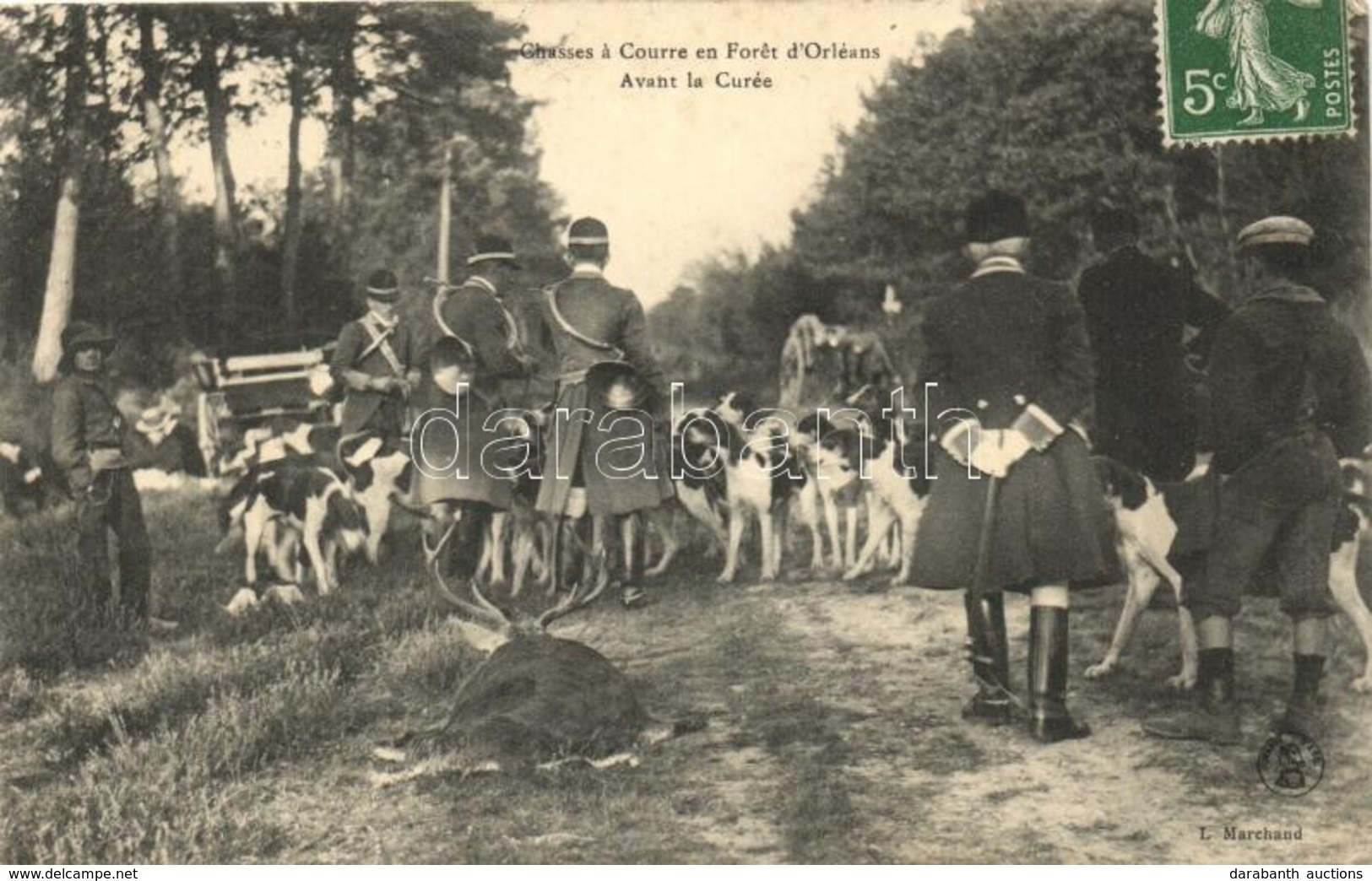 T2/T3 'Chasses á Courre En Foret D'Orléans - Avant La Curée' / Hunting Dogs In The Orléans Forest, Before The Chase (EK) - Ohne Zuordnung