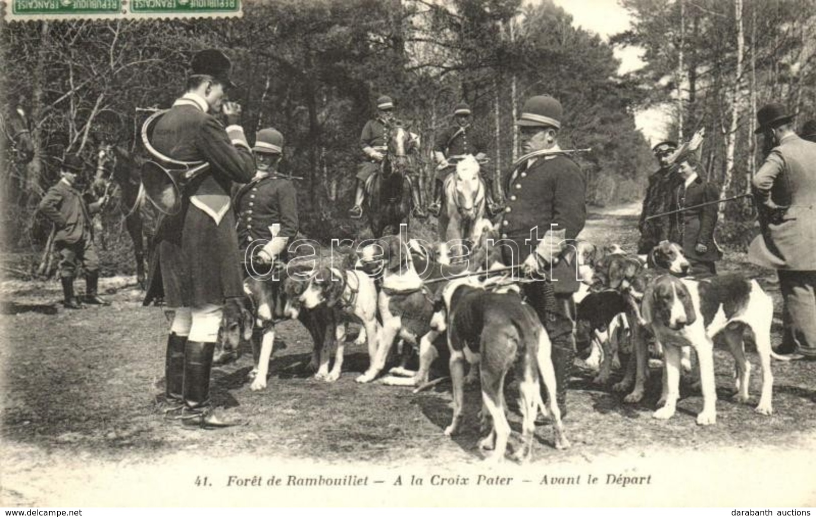 T2/T3 'Forét De Rambouillet - A La Croix Pater - Avant Le Départ' / Rambouillet Forest, Pater Cross, Before Departure (R - Non Classificati