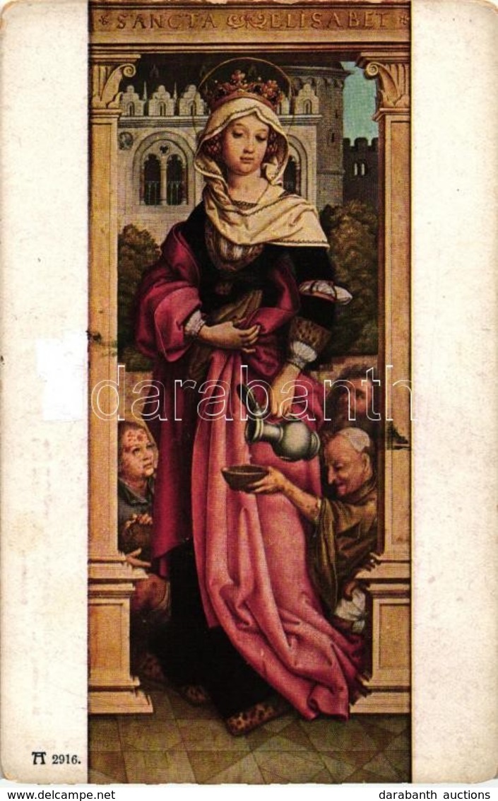 * T2/T3 St. Elisabet, F. A. Ackermann's Kunstverlag Nr. 2916. S: H. Holbein - Non Classés