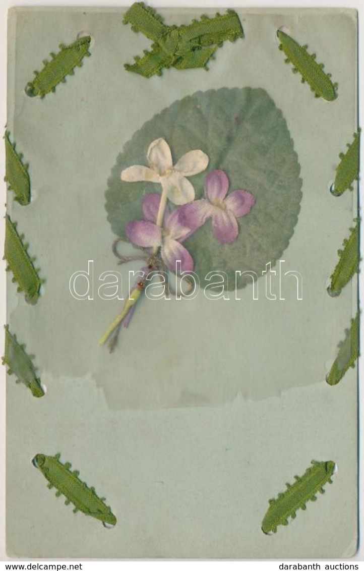** T2/T3 Textile Flower Postcard (EK) - Non Classificati