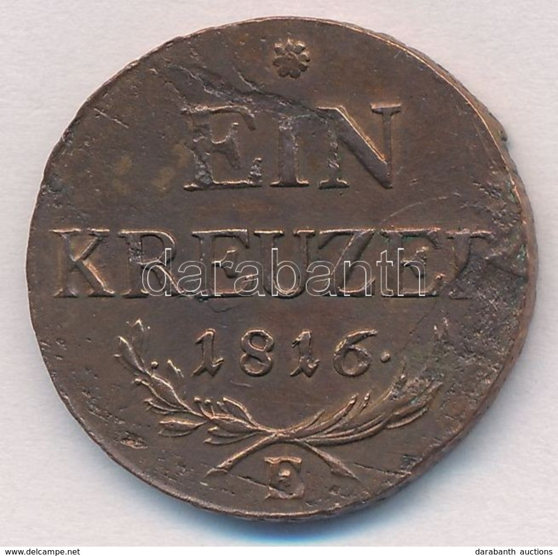 1816E 1kr Cu T:2 Ph., Karc
Unger III.:1406.b - Non Classificati