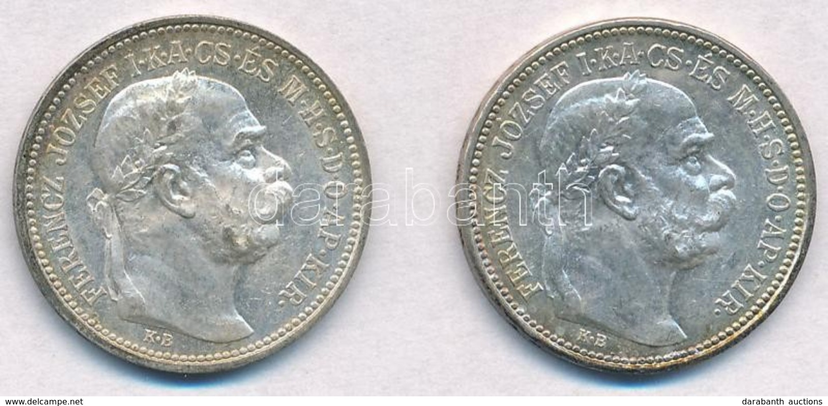 1912KB-1914KB 1K Ag 'Ferenc József' (2x) T:1- Kis Patina 
Adamo K5.1 - Unclassified