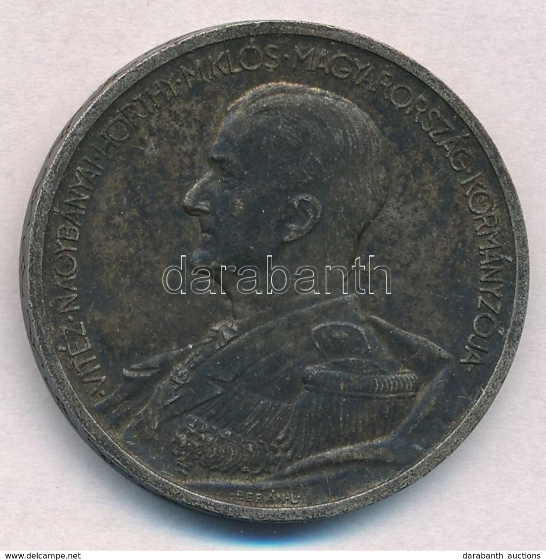 1939. 5P Ag 'Horthy Balra' T:2 Patina, Ph.
Adamo P8.2 - Unclassified