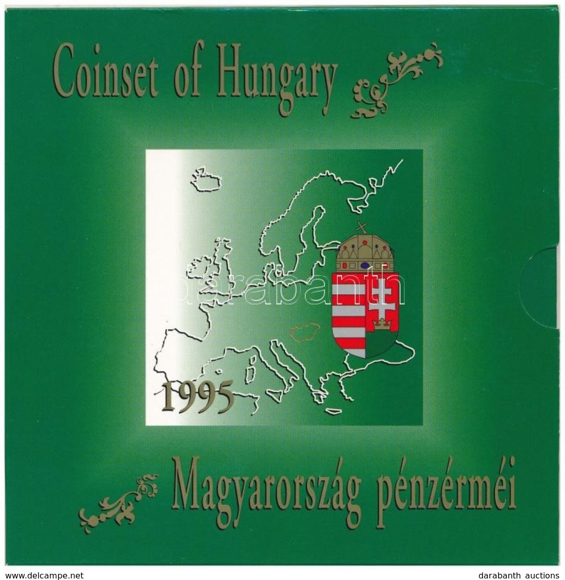 1995. 10f-200Ft (11xklf) Forgalmi Sor Dísztokban, Benne 200Ft Ag 'Deák', 'Magyarország Pénzérméi' Sorozat T:BU Adamo FO2 - Non Classificati