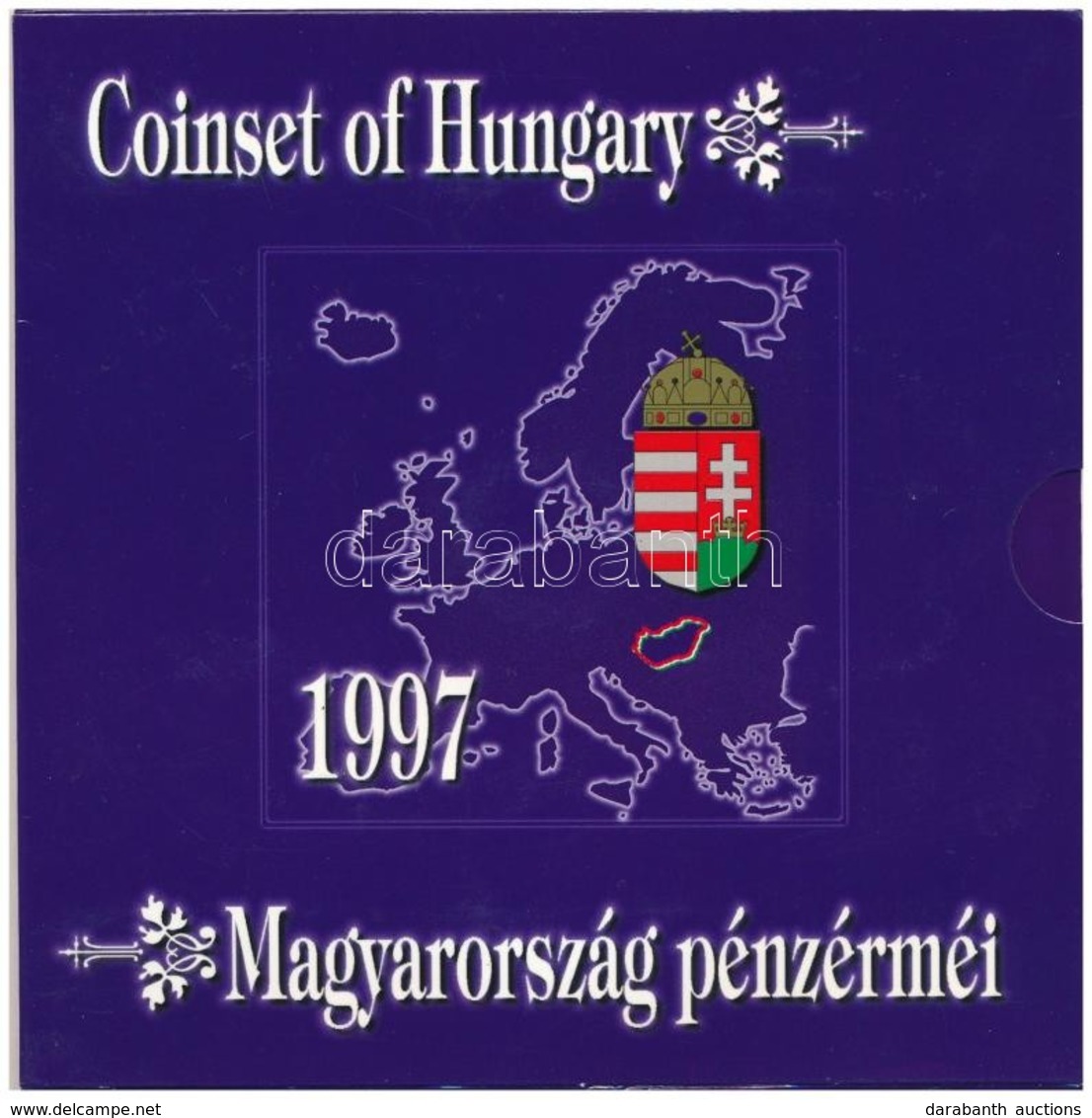 1997. 50f-200Ft (10xklf) Forgalmi Sor, Benne 200Ft Ag 'Deák', Karton Díszcsomagolásban T:PP Néhány érmén Kis Patina 
Ada - Unclassified