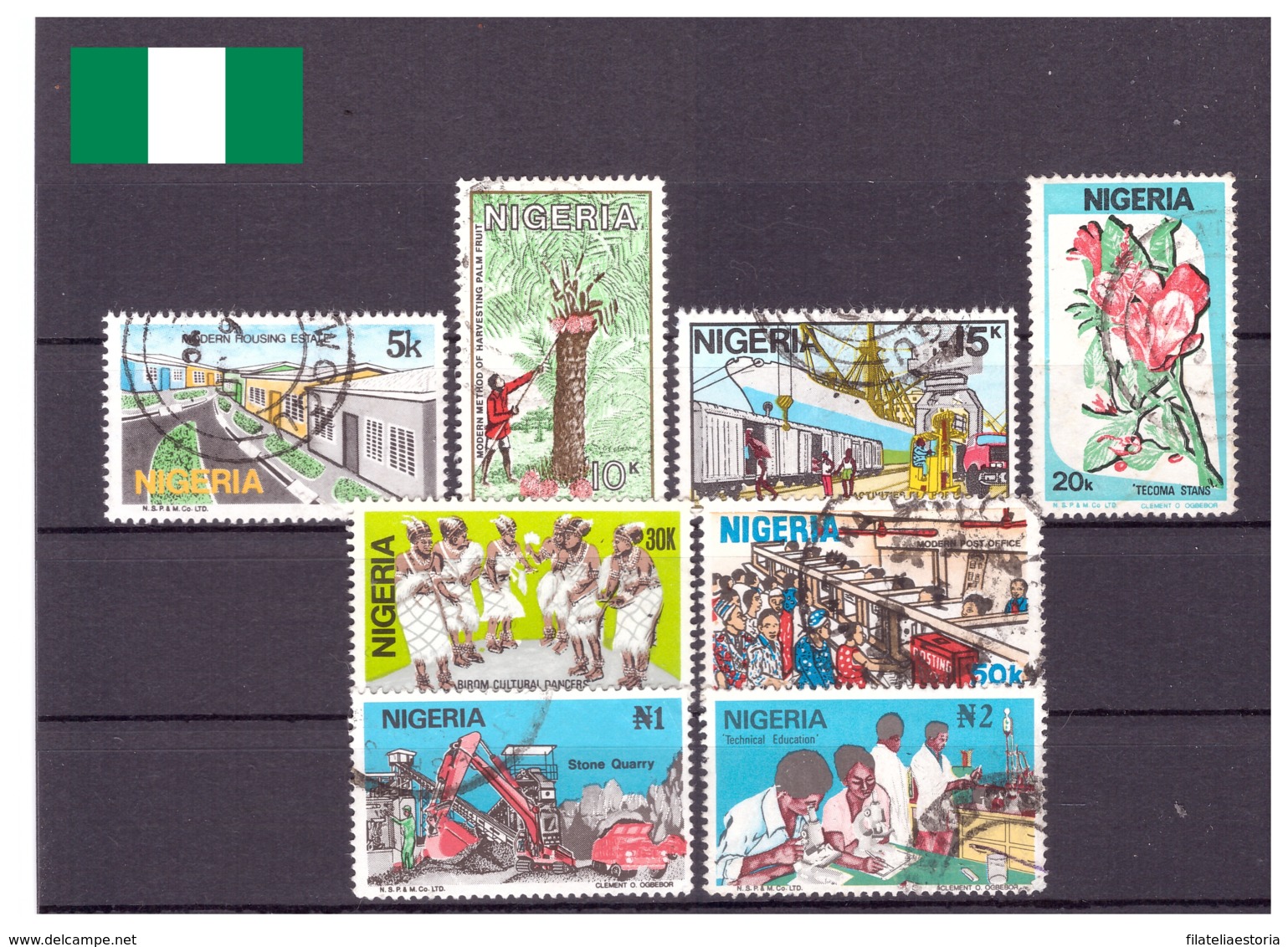 Nigeria 1986 - Oblitéré / MNG - Culture - Nature - économie - Michel Nr. 476-479 A480 484-486 (wan110) - Nigeria (1961-...)