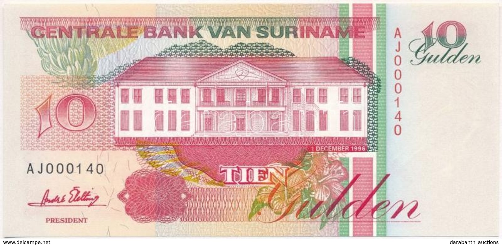 Suriname 1996. 10G T:I
Suriname 1996. 10 Gulden C:UNC - Unclassified