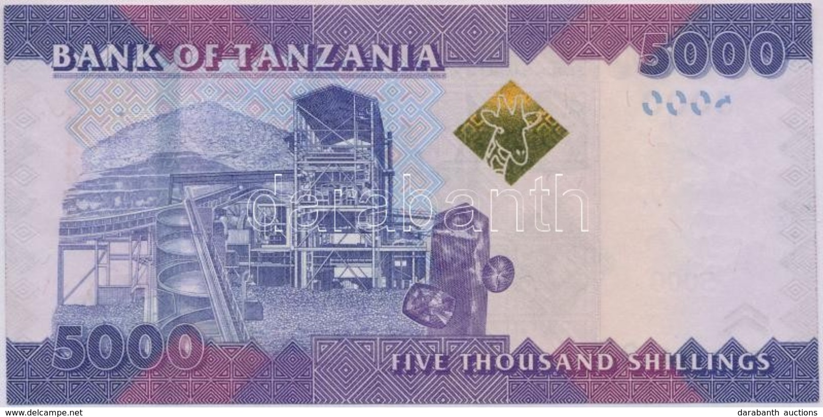 Tanzánia 2010. 5000Sh T:I-
Tanzania 2010. 5000 Shilingi C:AU - Unclassified