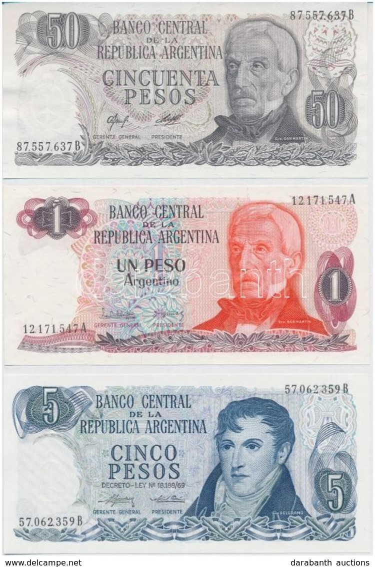 6db-os Vegyes Dél-amerikai Bankjegy Tétel, Benne Argentína, Paraguay, Uruguay, Bolívia T:I,I-
6pcs Of Various South Amer - Non Classificati