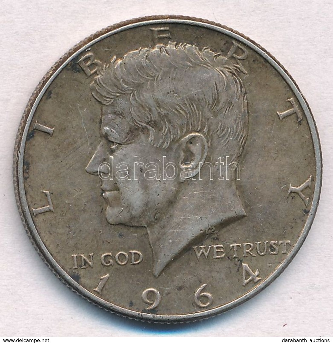 Amerikai Egyesült Államok 1964. 1/2$ Ag 'Kennedy' T:2 USA 1964. 1/2 Dollar Ag 'Kennedy' C:XF 
Krause KM#202 - Ohne Zuordnung