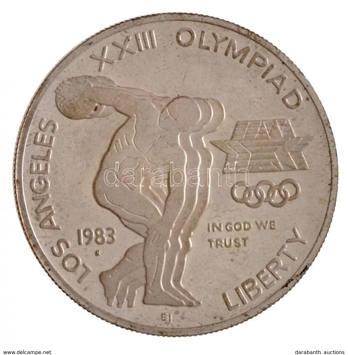 Amerikai Egyesült Államok 1983S 1$ Ag 'XXIII. Nyári Olimpia Los Angeles' Eredeti Dísztokban Az 1984-es érme Nélkül T:1-  - Ohne Zuordnung